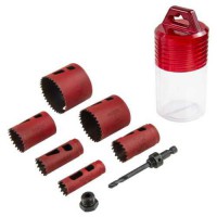 MORSE 8pc Bi-Metal Cobalt Holesaw Plumbers Kit - MKMHS08P